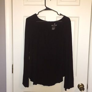 Black long sleeve American Eagle top.
